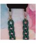 Phone chain long matte dark green 5907457744554