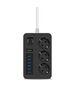 Power strip Earldom ES-SC07, 3 sockets, CEE 7/3, 6 x USB, 2m., Black - 40378 έως 12 άτοκες Δόσεις