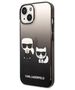 Karl Lagerfeld case for iPhone 14 Plus 6,7&quot; KLHCP14MTGKCK black HC PC/TPU K&Choupette Centered Grad 3666339086411