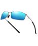 Techsuit Ochelari de Soare pentru Barbati - Techsuit Polarized (559) - Silver / Blue Mirror 5949419141568 έως 12 άτοκες Δόσεις