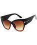 Techsuit Ochelari de Soare pentru Femei - Techsuit Non-Polarized (9778) - Black / Brown 5949419148826 έως 12 άτοκες Δόσεις