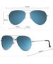 Techsuit Ochelari de Soare Unisex - Techsuit Polarized (3025) - Silver / Ice Blue 5949419141094 έως 12 άτοκες Δόσεις