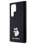 Original Case SAMSUNG GALAXY S24 ULTRA Karl Lagerfeld Silicone Choupette Metal Pin (KLHCS24LSMHCNPK) black 3666339259198