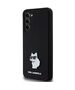 Original Case SAMSUNG GALAXY S24+ Karl Lagerfeld Silicone Choupette Metal Pin (KLHCS24MSMHCNPK) black 3666339259181