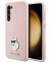 Original Case SAMSUNG GALAXY S24+ Karl Lagerfeld Silicone Choupette Metal Pin (KLHCS24MSMHCNPP) pink 3666339259211