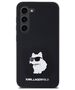 Original Case SAMSUNG GALAXY S24 Karl Lagerfeld Silicone Choupette Metal Pin (KLHCS24SSMHCNPK) black 3666339259174