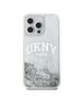 Original Case APPLE IPHONE 15 PRO DKNY Hardcase Liquid Glitter Big Logo (DKHCP15LLBNAET) white 3666339270919