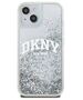 Original Case IPHONE 13 / 14 / 15 DKNY Hardcase Liquid Glitter Big Logo (DKHCP15SLBNAET) white 3666339270896