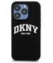 Original Case IPHONE 13 PRO DKNY Hardcase Liquid Silicone White Printed Logo MagSafe (DKHMP13LSNYACH) black 3666339266639