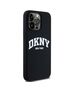 Original Case IPHONE 13 PRO MAX DKNY Hardcase Liquid Silicone White Printed Logo MagSafe (DKHMP13XSNYACH) black 3666339266646