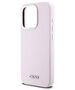 Original Case IPHONE 14 PRO DKNY Hardcase Liquid Silicone Small Metal Logo MagSafe DKHMP14LSMCHLP pink 3666339265830