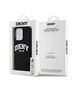 Original Case IPHONE 14 PRO DKNY Hardcase Liquid Silicone White Printed Logo MagSafe (DKHMP14LSNYACH) black 3666339266677