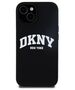 Original Case IPHONE 13 / 14 / 15 DKNY Hardcase Liquid Silicone White Printed Logo MagSafe DKHMP14SSNYACH 3666339266653