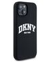 Original Case IPHONE 13 / 14 / 15 DKNY Hardcase Liquid Silicone White Printed Logo MagSafe DKHMP14SSNYACH 3666339266653