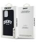 Original Case IPHONE 14 PRO MAX DKNY Hardcase Liquid Silicone White Printed Logo MagSafe (DKHMP14XSNYACH) black 3666339266684