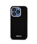 Original Case APPLE IPHONE 15 PRO DKNY Hardcase Liquid Silicone Small Metal Logo MagSafe (DKHMP15LSMCHLK) black 3666339265731