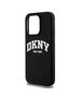 Original Case APPLE IPHONE 15 PRO DKNY Hardcase Liquid Silicone White Printed Logo MagSafe (DKHMP15LSNYACH) black 3666339266714