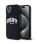 Original Case IPHONE 14 PLUS / 15 PLUS DKNY Hardcase Liquid Silicone White Printed Logo MagSafe (DKHMP15MSNYACH) black 3666339266707