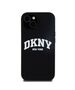Original Case IPHONE 14 PLUS / 15 PLUS DKNY Hardcase Liquid Silicone White Printed Logo MagSafe (DKHMP15MSNYACH) black 3666339266707