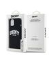 Original Case IPHONE 14 PLUS / 15 PLUS DKNY Hardcase Liquid Silicone White Printed Logo MagSafe (DKHMP15MSNYACH) black 3666339266707