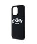 Original Case APPLE IPHONE 15 PRO MAX DKNY Hardcase Liquid Silicone White Printed Logo MagSafe (DKHMP15XSNYACH) black 3666339266721