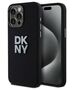 Original Case APPLE IPHONE 15 PRO DKNY Hardcase Liquid Silicone Metal Logo (DKHCP15LSMCBSK) black 3666339265311