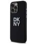 Original Case APPLE IPHONE 15 PRO DKNY Hardcase Liquid Silicone Metal Logo (DKHCP15LSMCBSK) black 3666339265311