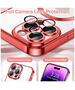 Techsuit Husa pentru iPhone 14 Pro - Techsuit Luxury Crystal MagSafe - Red 5949419136854 έως 12 άτοκες Δόσεις