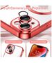 Techsuit Husa pentru iPhone 14 Plus - Techsuit Luxury Crystal MagSafe - Red 5949419136946 έως 12 άτοκες Δόσεις