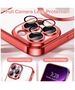 Techsuit Husa pentru iPhone 13 Pro Max - Techsuit Luxury Crystal MagSafe - Red 5949419137127 έως 12 άτοκες Δόσεις