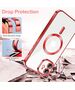Techsuit Husa pentru iPhone 12 - Techsuit Luxury Crystal MagSafe - Red 5949419137578 έως 12 άτοκες Δόσεις