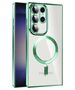 Techsuit Husa pentru Samsung Galaxy S22 Ultra 5G - Techsuit Luxury Crystal MagSafe - Light Green 5949419135710 έως 12 άτοκες Δόσεις