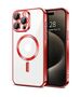 Techsuit Husa pentru iPhone 15 Pro Max - Techsuit Luxury Crystal MagSafe - Red 5949419136403 έως 12 άτοκες Δόσεις