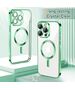 Techsuit Husa pentru iPhone 15 Pro - Techsuit Luxury Crystal MagSafe - Light Green 5949419136526 έως 12 άτοκες Δόσεις