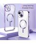 Techsuit Husa pentru iPhone 15 - Techsuit Luxury Crystal MagSafe - Light Purple 5949419136632 έως 12 άτοκες Δόσεις