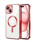 Techsuit Husa pentru iPhone 15 - Techsuit Luxury Crystal MagSafe - Red 5949419136670 έως 12 άτοκες Δόσεις