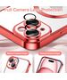 Techsuit Husa pentru iPhone 15 - Techsuit Luxury Crystal MagSafe - Red 5949419136670 έως 12 άτοκες Δόσεις