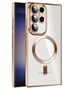 Techsuit Husa pentru Samsung Galaxy S21 Ultra 5G - Techsuit Luxury Crystal MagSafe - Gold 5949419136106 έως 12 άτοκες Δόσεις