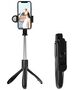 Techsuit Selfie Stick with Remote Control and LED Light, Sleep Mode, 70cm - Techsuit (S01-S) - Black 5949419123571 έως 12 άτοκες Δόσεις