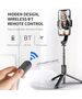 Techsuit Selfie Stick with Tripod, Remote Control, Anti-Shake, 75cm - Techsuit (Q08) - Black 5949419122369 έως 12 άτοκες Δόσεις