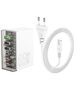 Hoco Incarcator 3x USB, 3x Type-C, 65W - Hoco Fuerza (N36) - White 6942007606608 έως 12 άτοκες Δόσεις