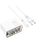 Hoco Incarcator 3x USB, 3x Type-C, 65W - Hoco Fuerza (N36) - White 6942007606608 έως 12 άτοκες Δόσεις