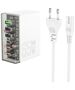 Hoco Incarcator 3x USB, 3x Type-C, 65W - Hoco Fuerza (N36) - White 6942007606608 έως 12 άτοκες Δόσεις