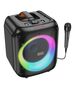 Hoco Boxa Bluetooth V5.1, TF, USB, AUX, TWS, RGB cu Microfon - Hoco Graceful (HA1) - Black 6931474799951 έως 12 άτοκες Δόσεις