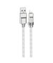 Hoco Cablu USB la Lightning, 2.4A, 1m - Hoco Crystal (U113) - Silver 6931474790040 έως 12 άτοκες Δόσεις