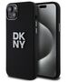 DKNY case for iPhone 15 6,1&quot; DKHCP15SSMCBSK black HC silicone w stack metal logo 3666339265298