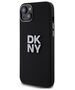 DKNY case for iPhone 15 6,1&quot; DKHCP15SSMCBSK black HC silicone w stack metal logo 3666339265298