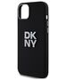 DKNY case for iPhone 15 6,1&quot; DKHCP15SSMCBSK black HC silicone w stack metal logo 3666339265298