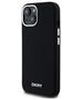 DKNY case for iPhone 15 6,1&quot; DKHMP15SSMCHLK black HC Magsafe silicone w horizontal metal logo 3666339265717