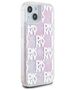 DKNY case for iPhone 15 6,1&quot; DKHCP15SLCPEPP white HC liquid glitters w checkered pattern 3666339271176